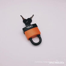 Colorful Top security PVC plastic covered waterproof anti rust steel padlock